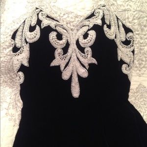 Velvet evening gown